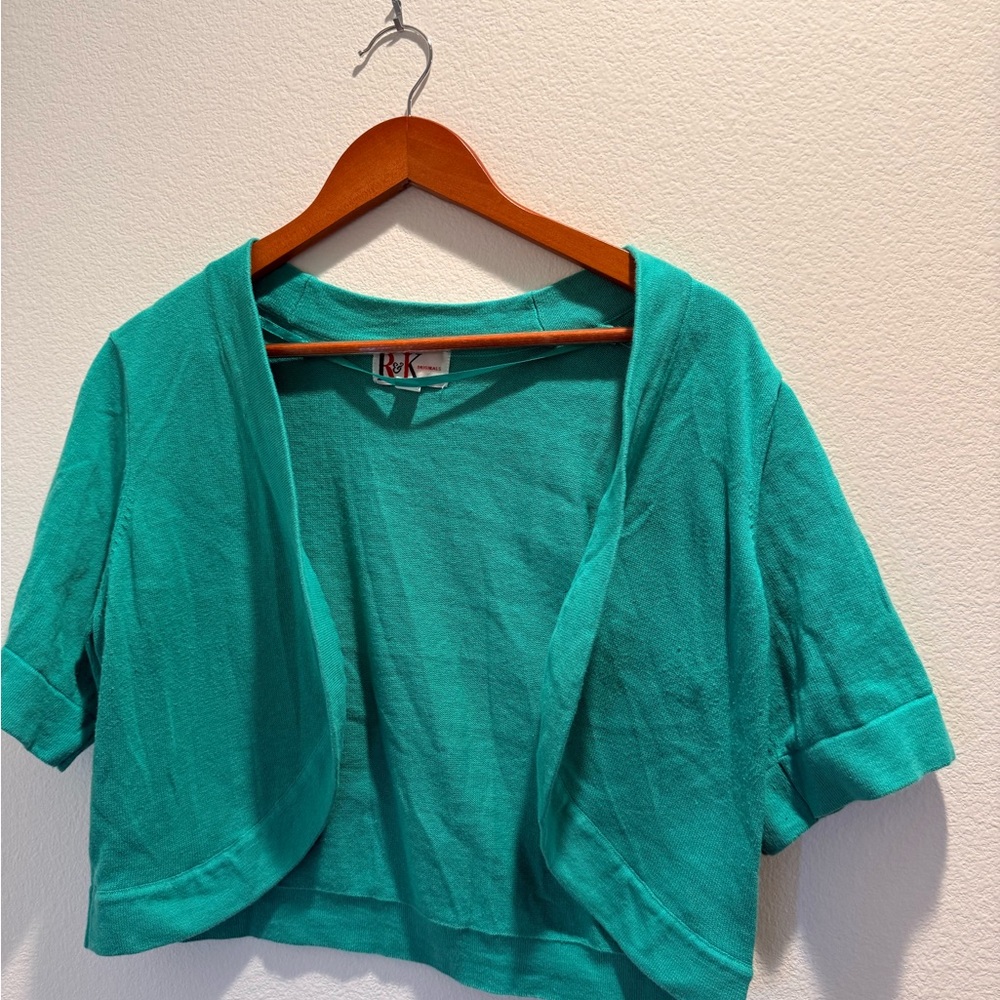 R&K Vibrant Teal shrug